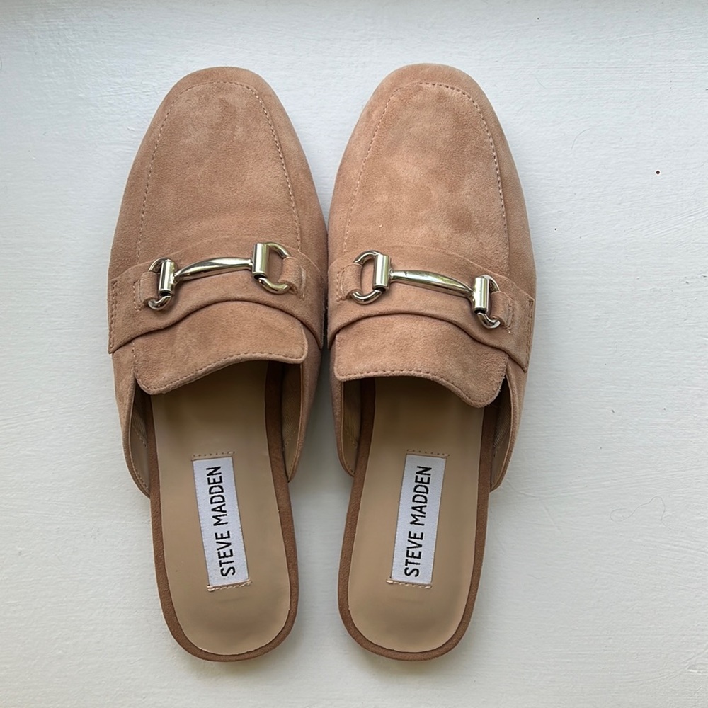 Steve Madden camel mules